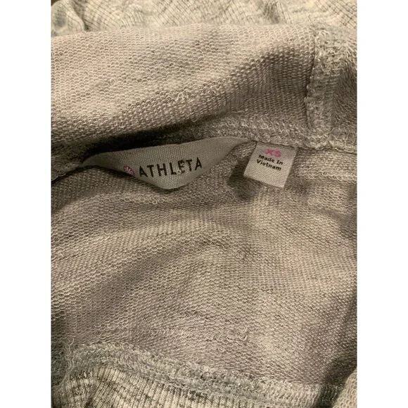 Athleta Heathered Gray Hoodie W/ Thumb Holes, Size XS (US) - Picture 9 of 9